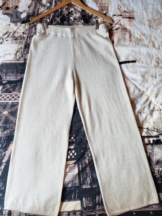 Tahari Pants - NWT Tahari 100% Cashmere Wide-Leg Knit Pants